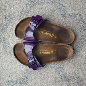 Purple Birkenstock Slide Sandals Size 37
